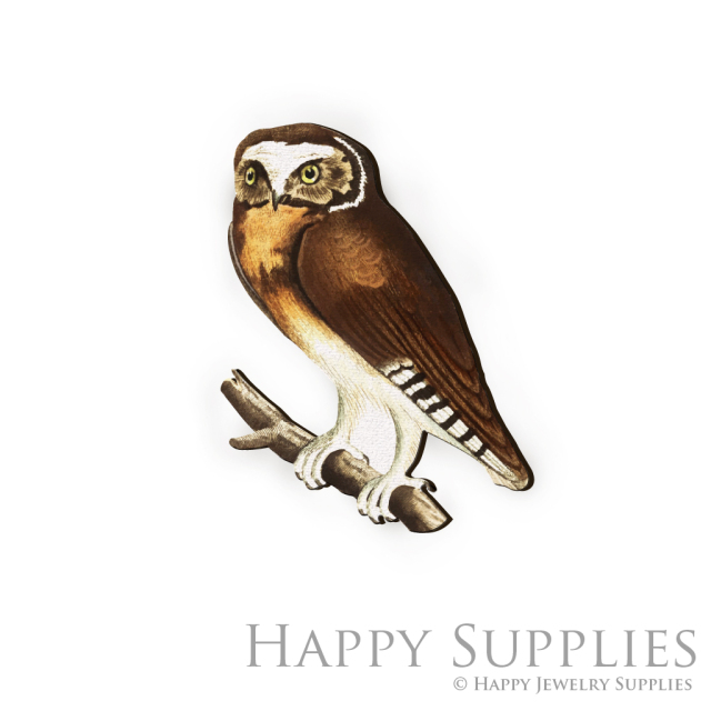 Handmade Jewelry Making Supplies Beads Cut Wooden Charm Owl DIY Necklace Earring Brooch (CW253)