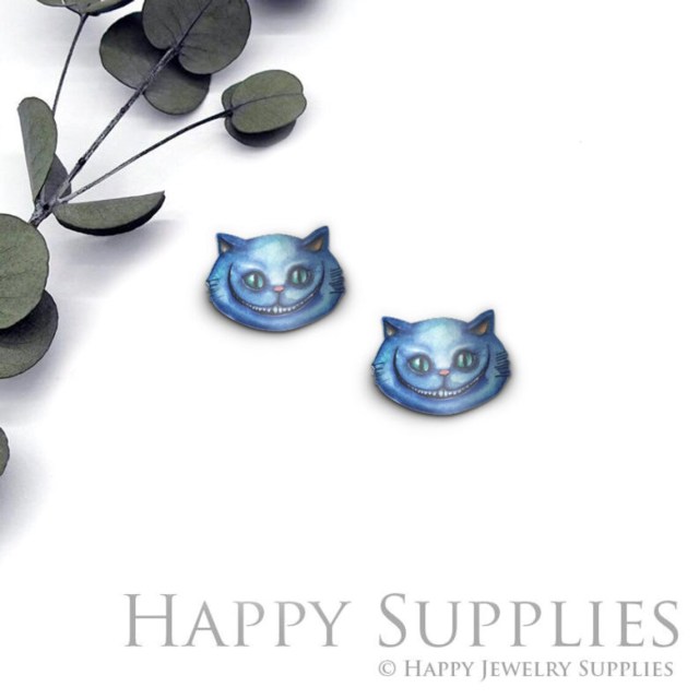 Acrylic Resin Charm , Cat Acrylic Earrings Charms ,Resin Stud Earrings Charm ,Acrylic Jewelry Findings ,Resin Earrings Supply (AR372)