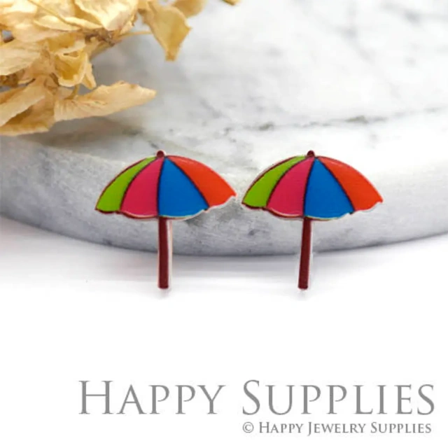 Acrylic Earrings Charms , Umbrella Acrylic Resin Charms , Resin Earrings Charm ,Acrylic Jewelry Findings ,Acrylic Earrings Supply (AR038)
