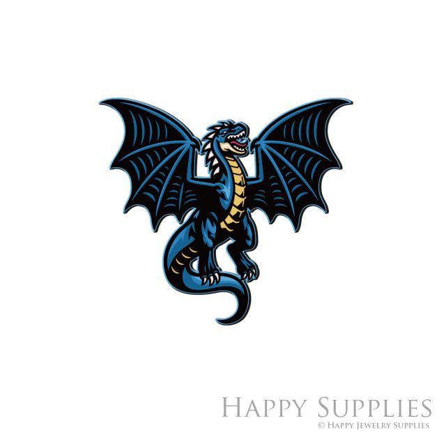 Handmade Jewelry Making Supplies Beads Cut Wooden Charm Dragon For DIY Necklace Earring Brooch (CW940)