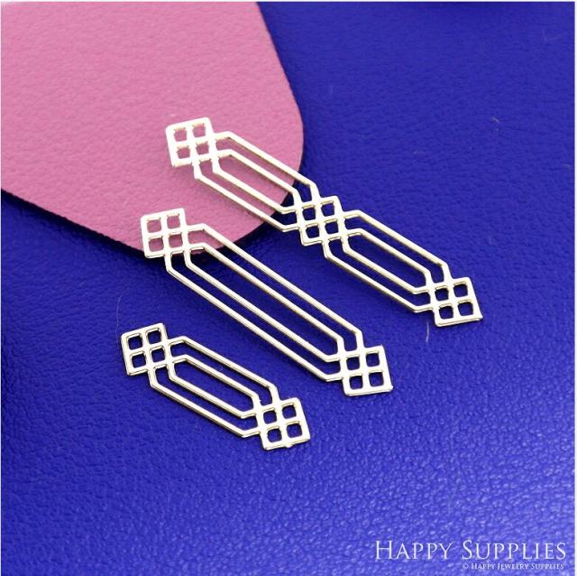 Stainless Steel Jewelry Charms, Geometric Stainless Steel Earring Charms, Stainless Steel Silver Jewelry Pendants, Stainless Steel Silver Jewelry Findings, Stainless Steel Pendants Jewelry Wholesale (SSD2674)