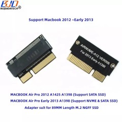 7+17Pin to NGFF M.2 NVME SATA SSD Adapter Card for 2012 Early 2013 Macbook A1425 A1398 MC975 MC976 MD212 MD213 ME662 ME664 ME665