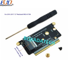 NGFF M.2 Key-M Key B+M 2230 2242 M2 PCI-E X4 NVME SSD Adapter Converter Card For 2016 2017 13 Inch 13" Macbooks Pro A1708
