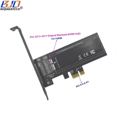 PCI-E 4.0 1X PCIe 3.0 X1 to 12+16PIN Connector Converter Adapter Card for 2013 2014 2015 2016 2017 Macbooks Original NVME SSD