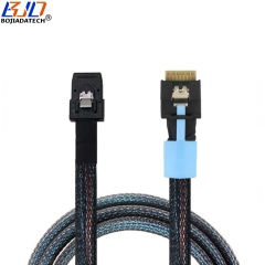 PCI-E 4.0 Slimline SFF-8654 4i to Mini SAS SFF-8087 Server Hard Disk Drive Data Extension Cable 50CM 100CM