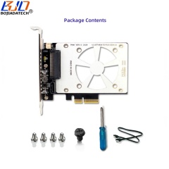 PCIe 4.0 X4 PCI-E 3.0 4X to U.2 SFF-8639 Connector Adapter Riser Card for U2 NVME SSD
