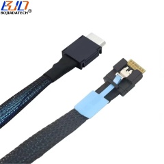 PCI-E 4.0 Slimline SFF-8654 4i to Oculink SFF-8611 Server Hard Disk Drive Data Extension Cable 0.5M 1M