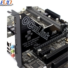 PCI-E 4.0 16X to 4 * Oculink SFF-8611 SFF-8612 Adapter Converter Card for U2 NVME SSD MB Support PCIe X4X4X4X4 Bifurcation