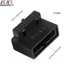 90 Degree USB 3.0 19Pin Female Socket to Motherboard 19Pin Male Header Adapter Card 5Gbps