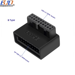 90 Degree USB 3.0 19Pin Female Socket to Motherboard 19Pin Male Header Adapter Card 5Gbps