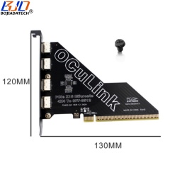 PCI-E 4.0 16X to 4 * Oculink SFF-8611 SFF-8612 Adapter Converter Card for U2 NVME SSD MB Support PCIe X4X4X4X4 Bifurcation