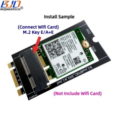 Laptop Desktop NGFF M.2 Key B+M Interface to Key E/A+E Wireless Adapter Supports Wifi6 Wifi7 AX210 BE200 BT5.4 Wifi Card