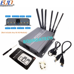 USB 3.0 Type-A To M.2 Key-B Wireless Adapter 2 SIM Card Slot 6 Antennas Protective Case With 2 Fans for 5G 4G LTE Module Modem