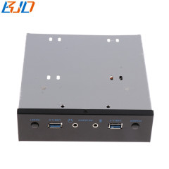 5.25" Desktop Front Panel With 2 USB 3.0 Type-A + 3.5MM HD Audio Earphone Port + Power Reset Button for PC Computer Case