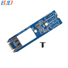 M.2 NGFF B+M Interface to SATA 3.0 7Pin Adapter Riser Card Horizontal for 2.5" 3.5" Hard Disk Drive 5.25" Optical Drive
