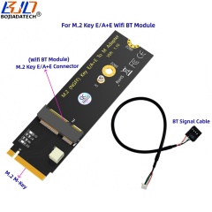 NGFF M.2 Key-M Interface To Key E/A+E Connector Wireless Adapter Card With BT Signal Cable For WiFi Module