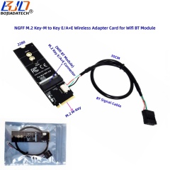 M.2 M-Key Interface to NGFF A+E Key Connector Wireless Adapter Card Signal Cable for WiFi BT Module