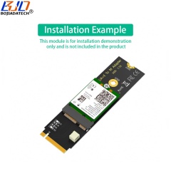 NGFF M.2 Key-M Interface To Key E/A+E Connector Wireless Adapter Card With BT Signal Cable For WiFi Module
