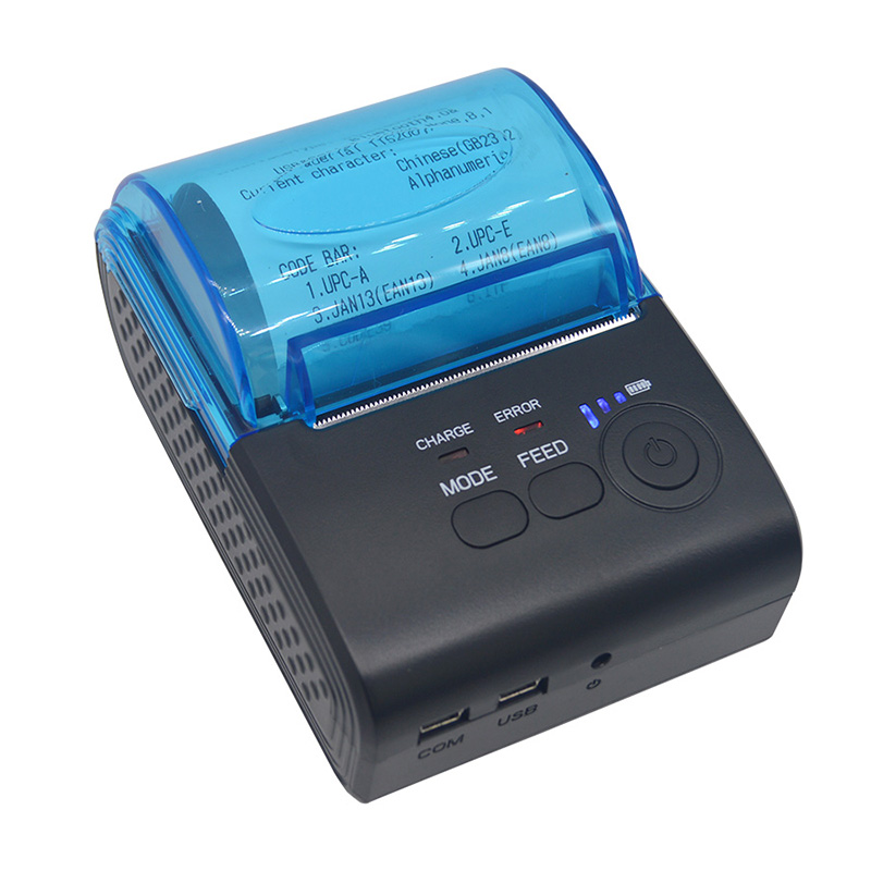 Big Roll Diameter 58mm Mini Bluetooth Portable Printer