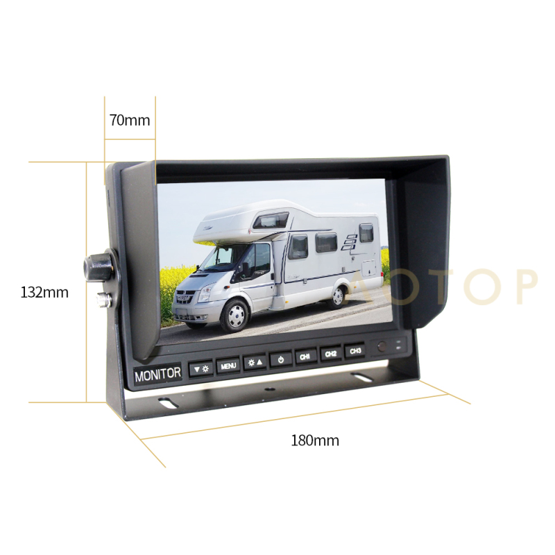 AHD Rear View Monitor with 7- inch LCD Screen for Trucks