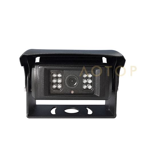 Auto shutter rear view camera for heavy duty trucks