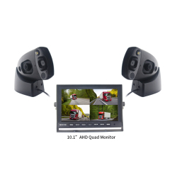 10.1" Quad Monitor with Dual Side View Camera systems RS-1010MHQ