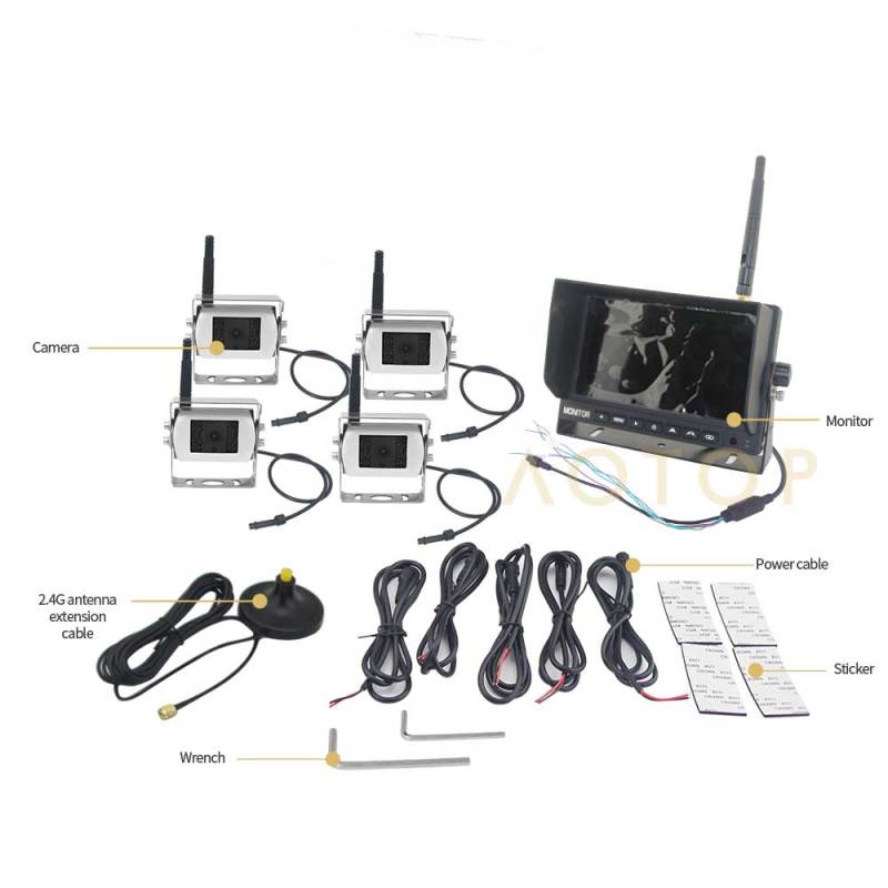 7-inch 720P AHD Quad wireless system CM-709MDW-720P