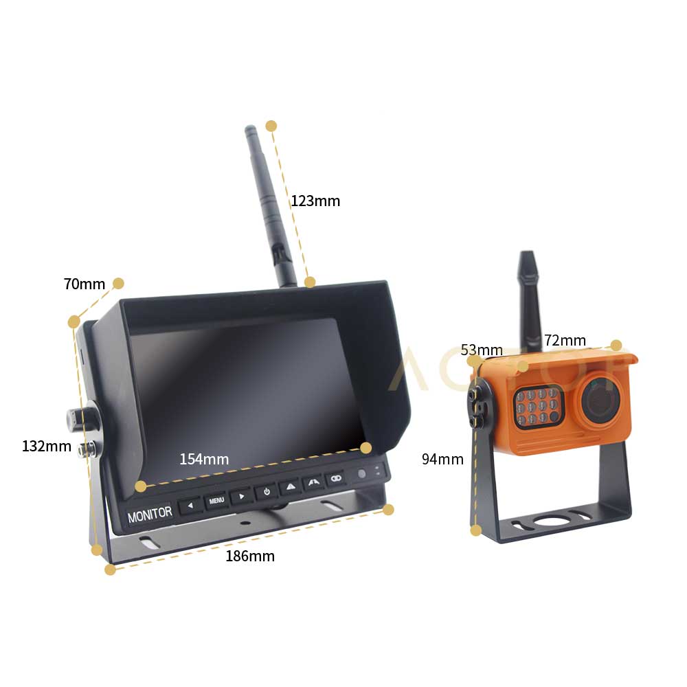 1080P Digital Wireless System Quad Monitor + 1080P Wireless Camera