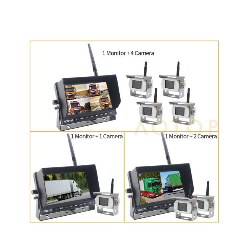 7-inch 720P AHD Quad wireless system CM-709MDW-720P
