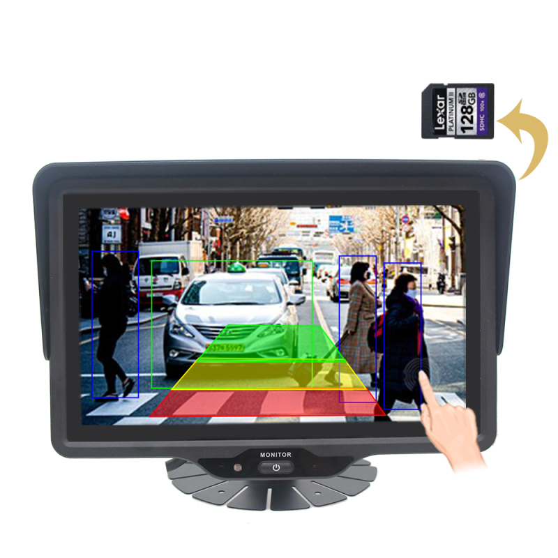 10.1 Inch AHD Quad DVR Monitor with BSD Function