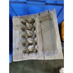 Wired parts for making paper egg carton