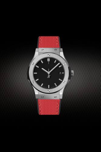 Grid Pattern Rubber strap for Hublot Classic Fusion 3-Hands 42/45mm