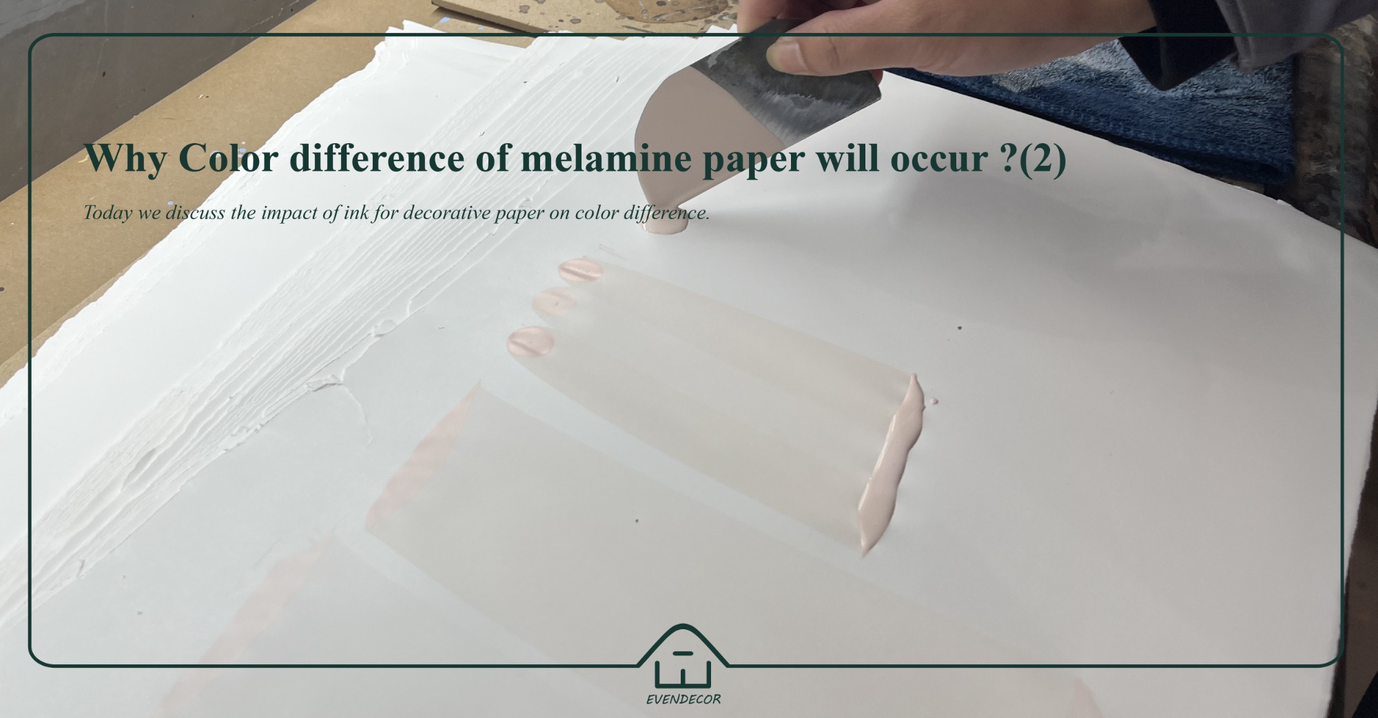 Why color difference of melamine paper will occur?(2)