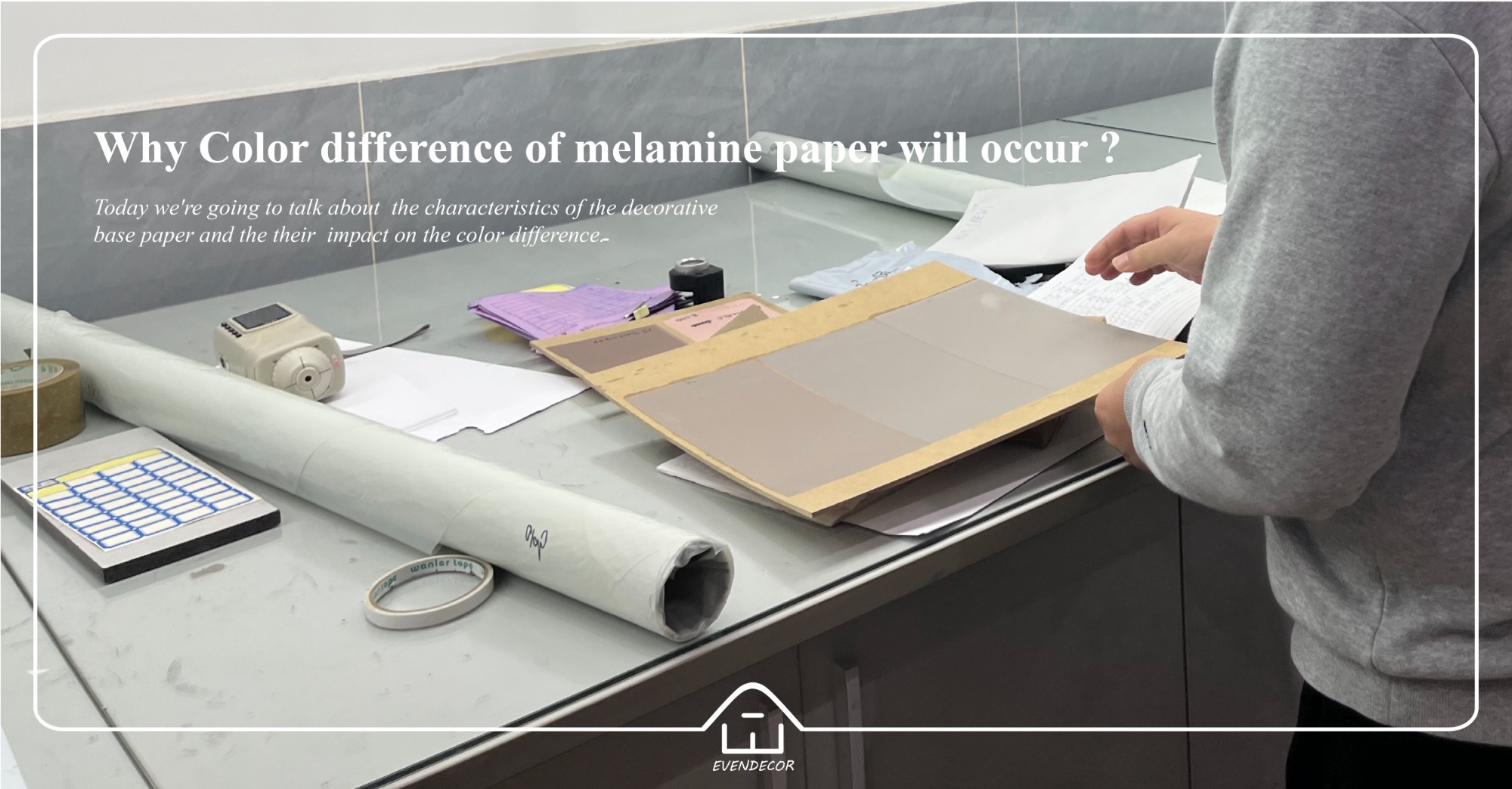 Why Color difference of melamine paper will occur?