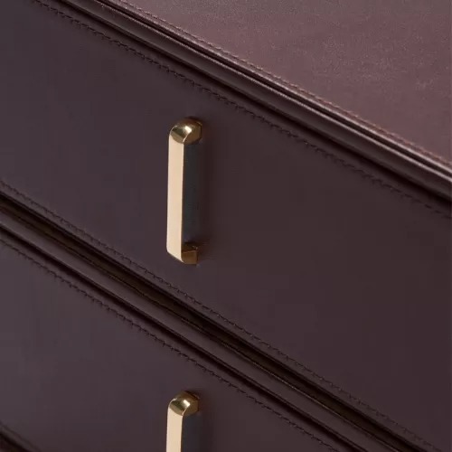 FANXI wholesale brown colour jewelry organizer drawer case
