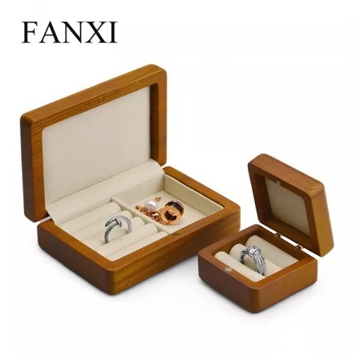 wholesale high end wooden ring jewelry box