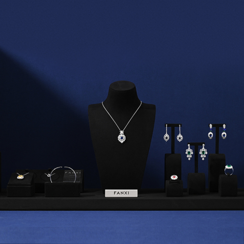 FANXI jewelry display counter_black jewelry stand_jewelry ring holder