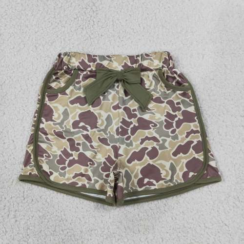 SS0690 RTS camo print girl summer shorts