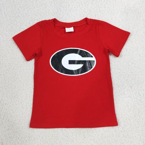 BT1882 RTS Team G vinyl print short sleeve boy t-shirt