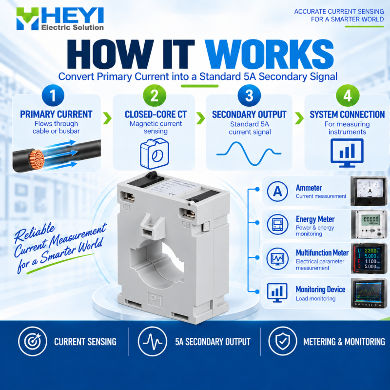 HY-40 Low Voltage Current Transformer for Distribution Panel Metering