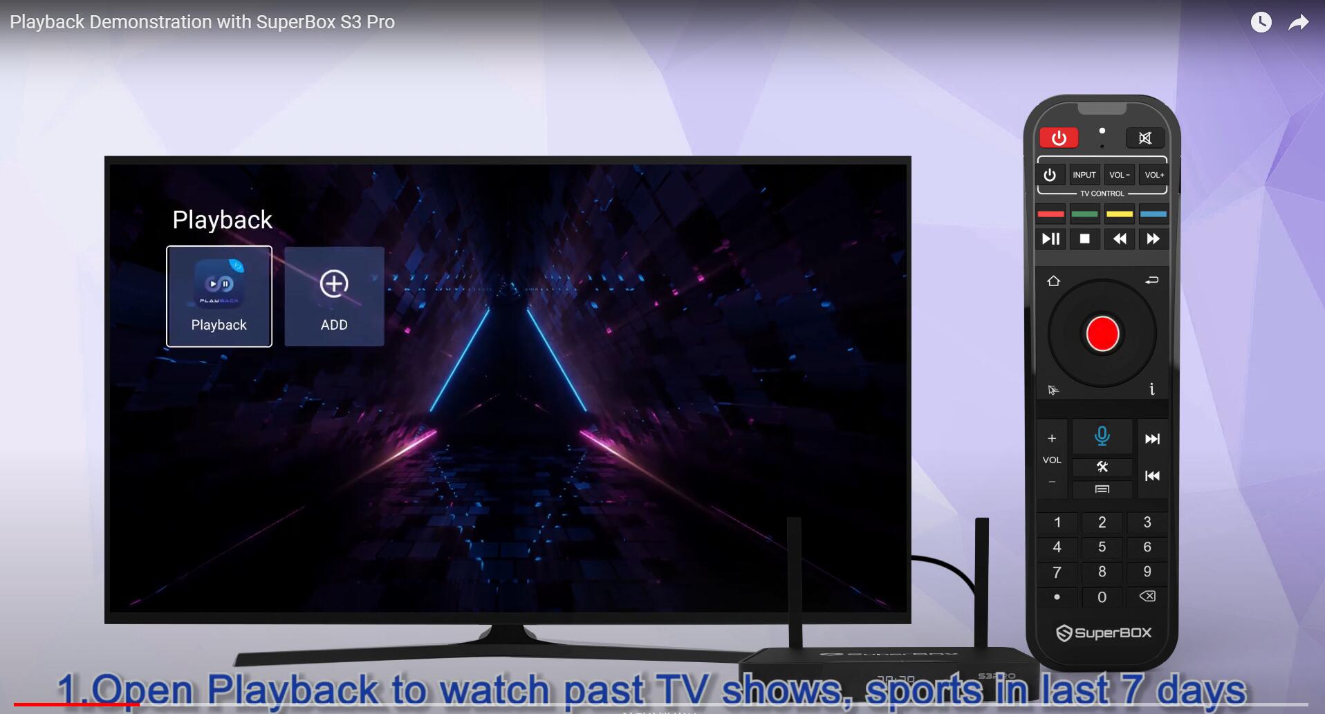 How do I use the playback function of SuperBox S3 Pro?