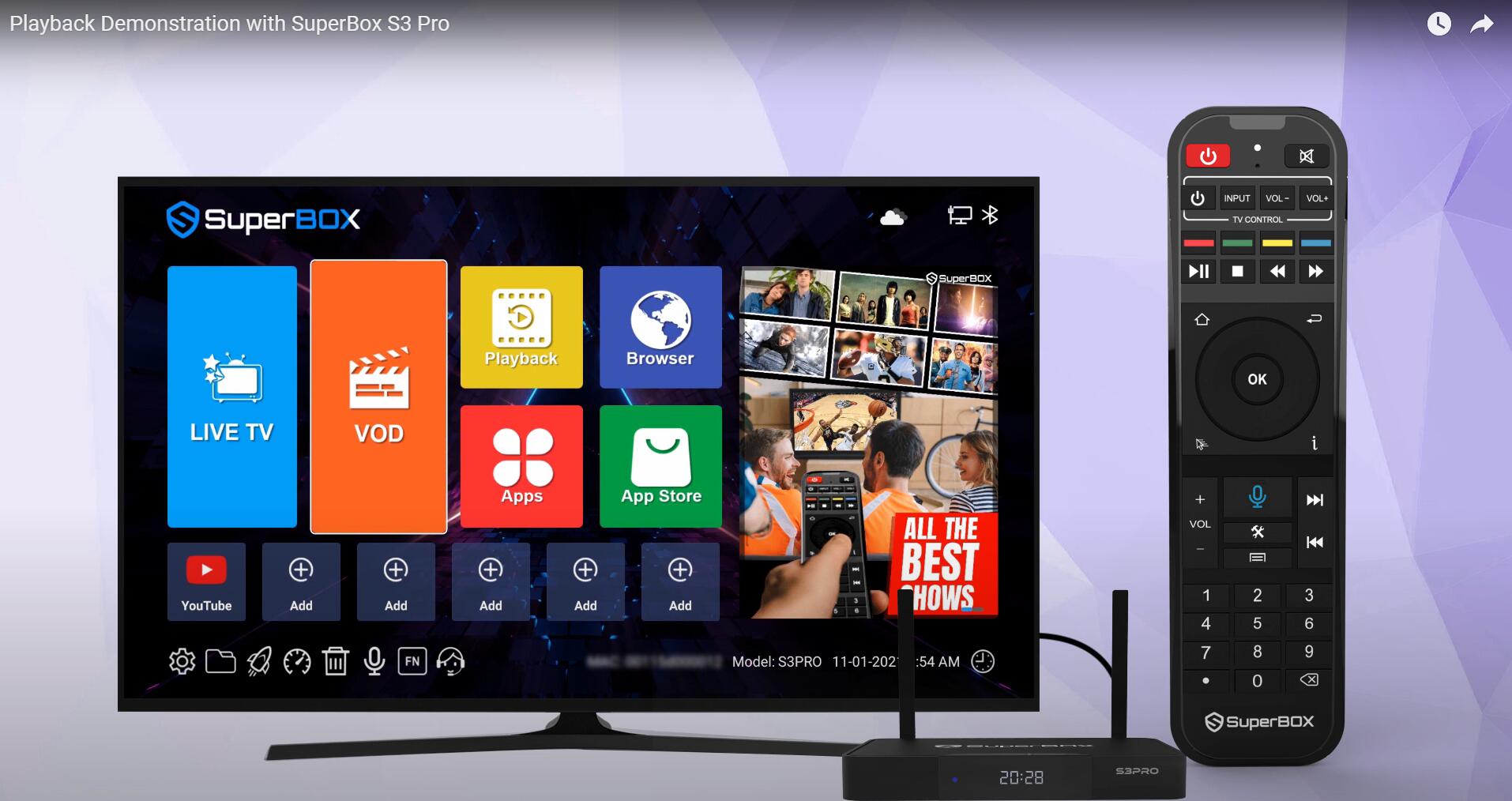 How do I use the playback function of SuperBox S3 Pro?