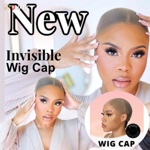UHAIR 4 Pieces HD Lace Cap Invisible HD Wig Cap Super Soft and Breathable Innovation Series