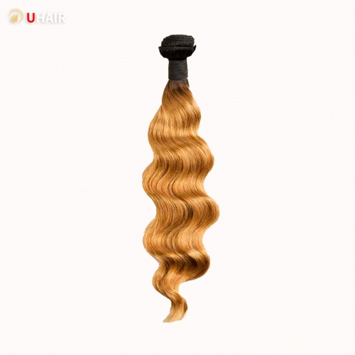UHAIR 1 Bundle Loose Wave Hair Indian Hair Bundles Virgin Hair Extensions Wig