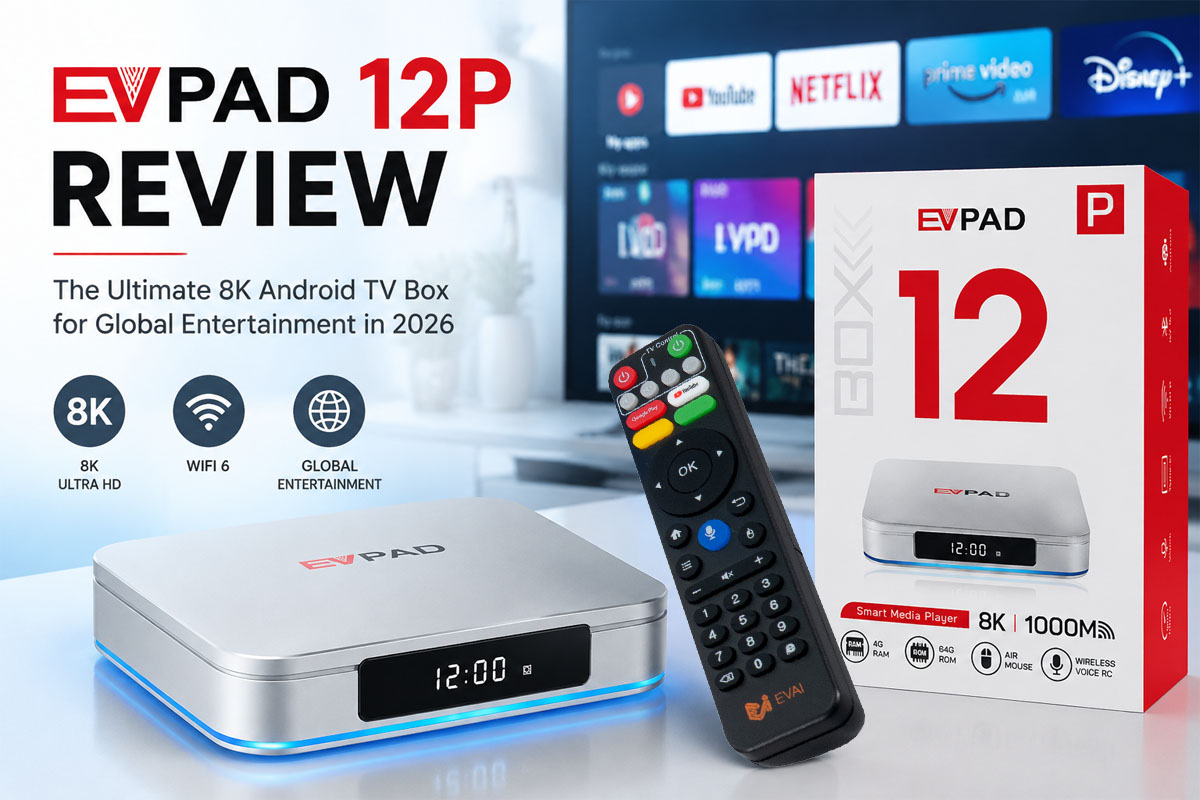 EVPAD 12P Review 2026: The Ultimate 8K Android TV Box for Global Live TV, Movies & Smart Entertainme