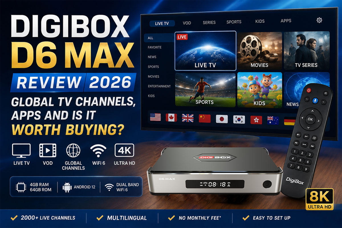 DIGIBOX D6 MAX Global TV Channels, Apps, Features & Is It Worth Buying?
