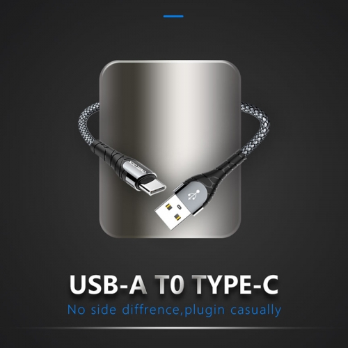 UNBLOCK Tech USB A auf USB C, 18 W Schnellladekabel D12, geflochtenes Kabel, kompatibel mit Galaxy S22 S21 S20 Ultra, Note 20 10, MacBook Air/Pro, iPa