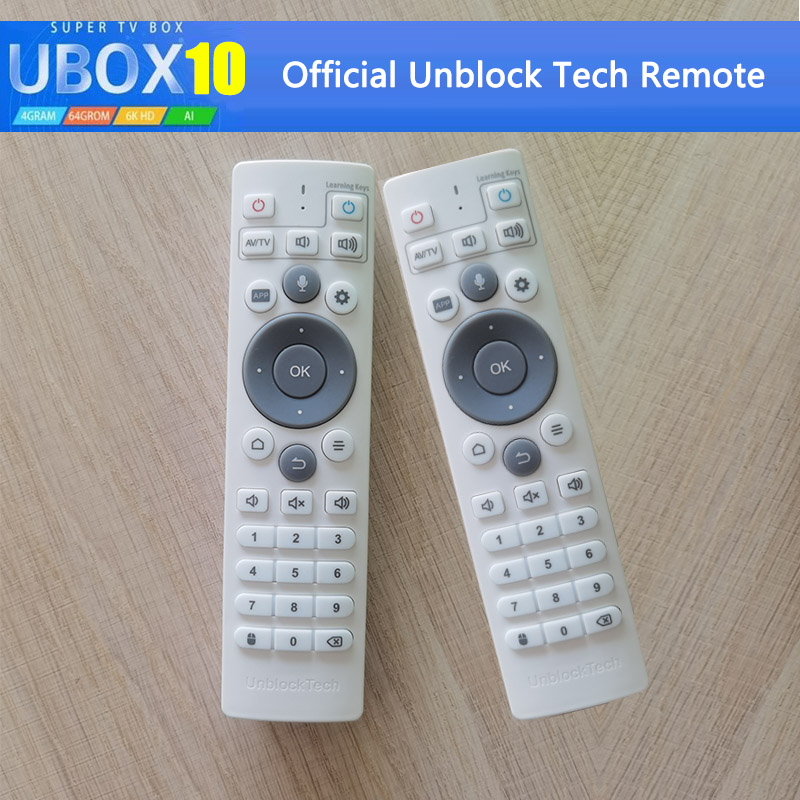 ¿Cómo configurar el control remoto de Unblock 10 TV box?