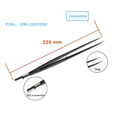 Hot sales import EMI bipolar forceps Black nylon coated Non Stick 1 for electrosurgical unit leep knife IEC socket