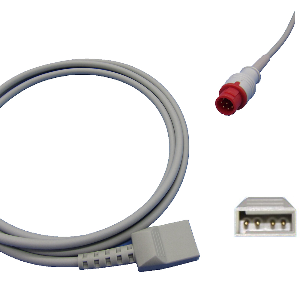 Wholesales IBP Cable With Utah BD ABBOTT Edward Medex Connector For Pressure Transducer IBP Adapter Mennen 8pin